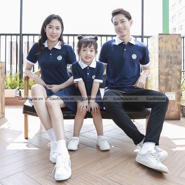 áo váy gia đình 3 người