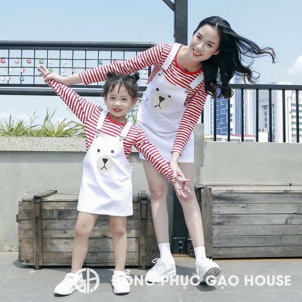 áo váy đồng phục gia đình
