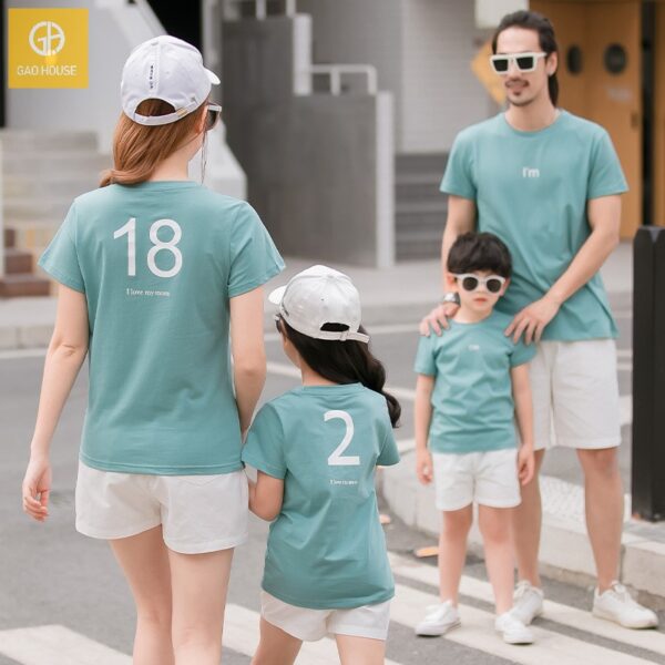 4_áo gia đình mùa hè màu xanh ve AGD0021