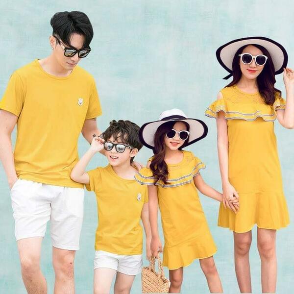 bộ áo váy gia đình cao cấp