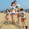 áo gia đình đi biển gạo house agd0216