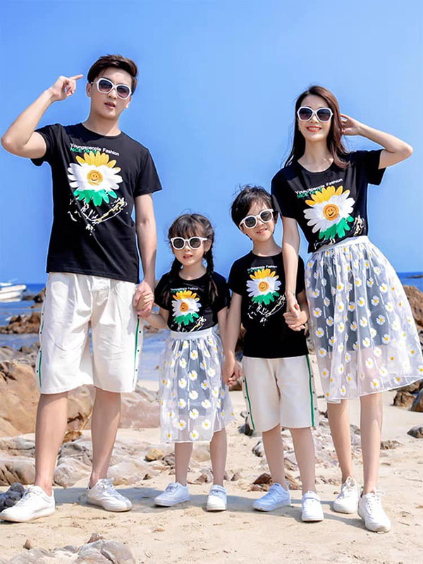 may áo gia đình đi biển tại Nha Trang