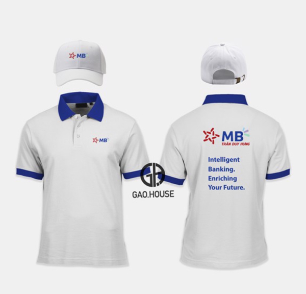 Mẫu áo đồng phục mb bank cao cấp được thiết kế theo yêu cầu của khách hàng