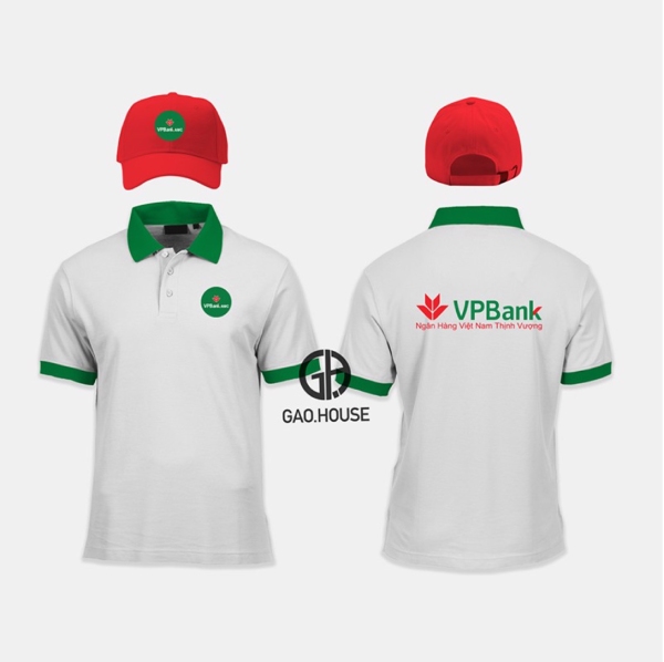 Mẫu áo đồng phục VP Bank tại Gạo House thiết kế miễn phí theo yêu cầu khách hàng
