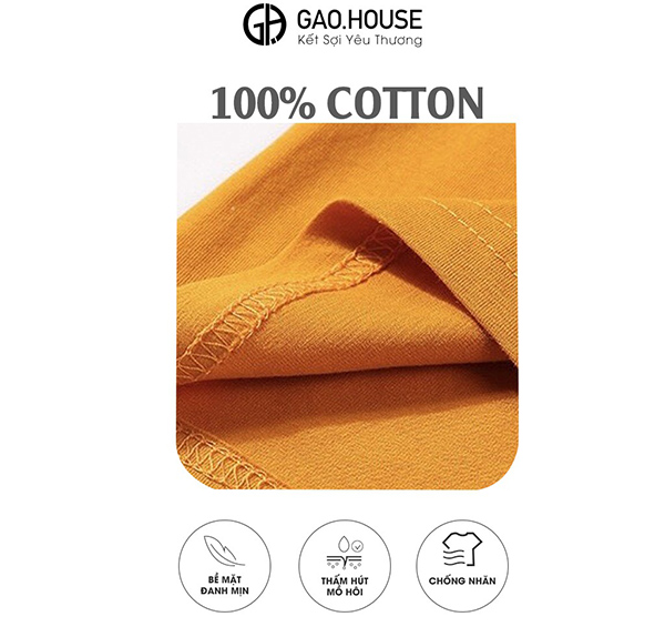 Vải thun cotton 100% may đồng phục