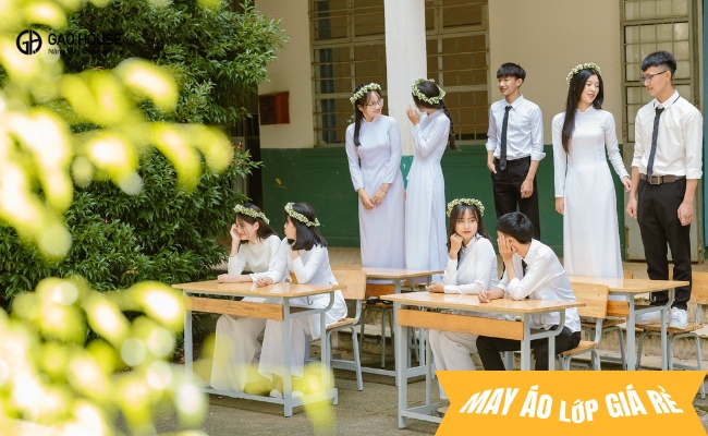 Áo dài đồng phục ptnk