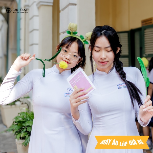 Áo dài đồng phục THCS Trần Đại Nghĩa