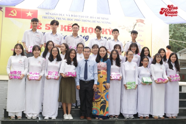 áo dài đồng phục trường thpt hùng vương