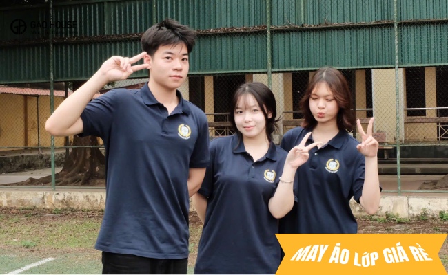 Áo nhóm đồng phục của học viện ngân hàng