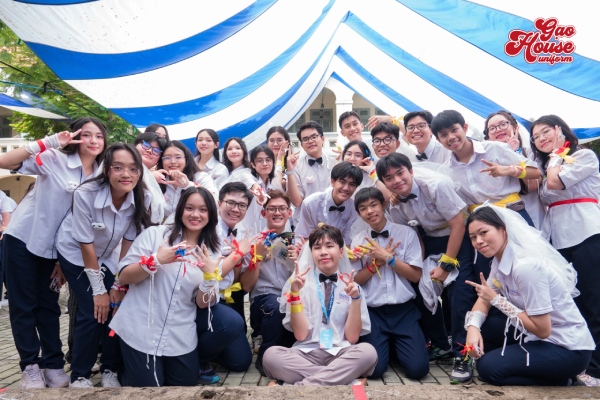 áo sơ mi đồng phục thpt chuyên lê hồng phong