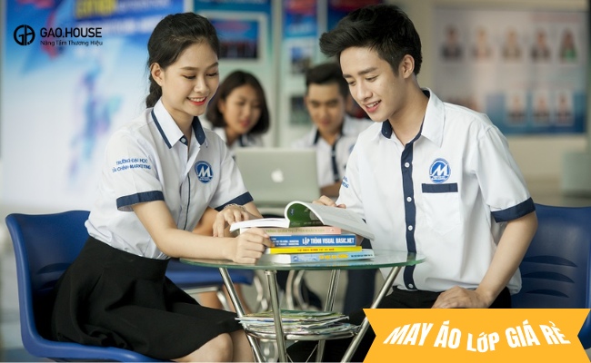 Áo sơ mi đồng phục trường đại học tài chính ngân hàng