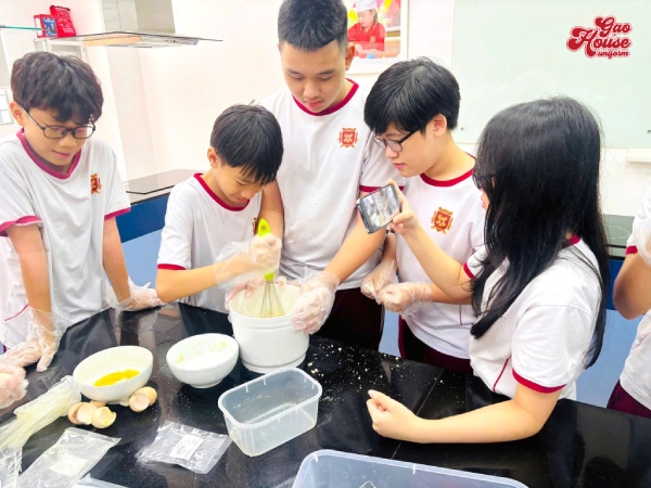 áo thể dục đồng phục trường vas