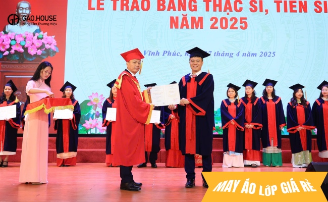 áo tốt nghiệp đồng phục hnue thạc sĩ