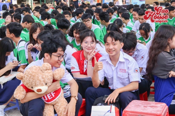 thiết kế mẫu áo đồng phục trường lê quý đôn