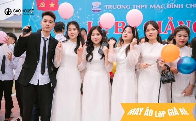 Áo dài đồng phục mạc đĩnh chi tphcm