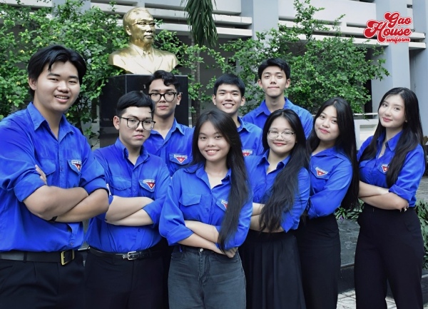 áo đoàn đồng phục thpt võ văn kiệt
