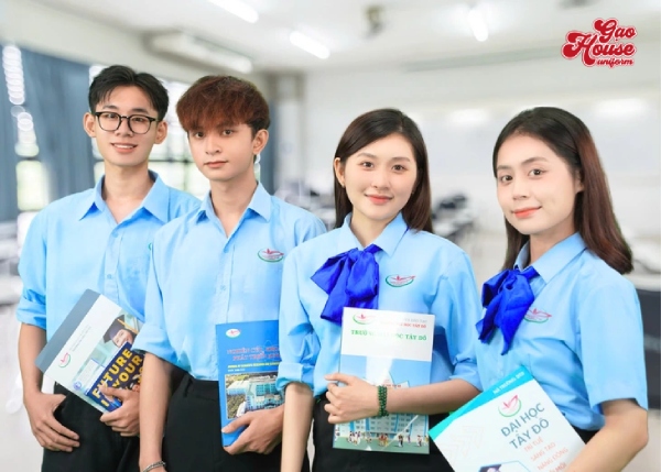 áo sơ mi đồng phục trường đại học tây đô