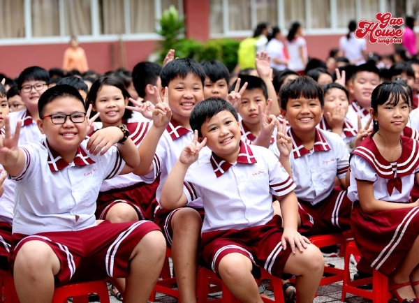 áo sơ mi đồng phục trường ngô thời nhiệm cấp 1