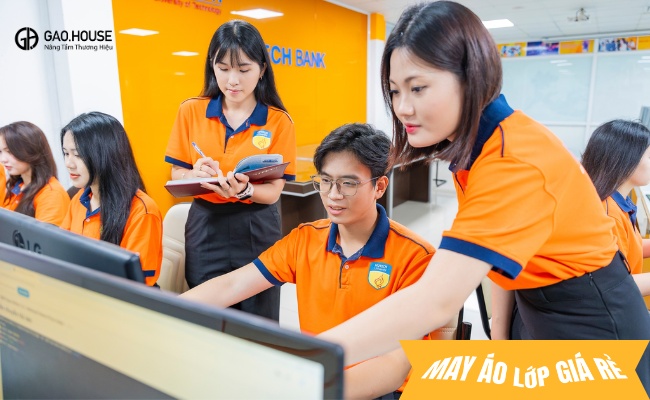 May áo lớp giá rẻ tại Gạo House